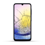 Samsung Galaxy A25 Reparatur LCD Display Touchscreen Glas weiß